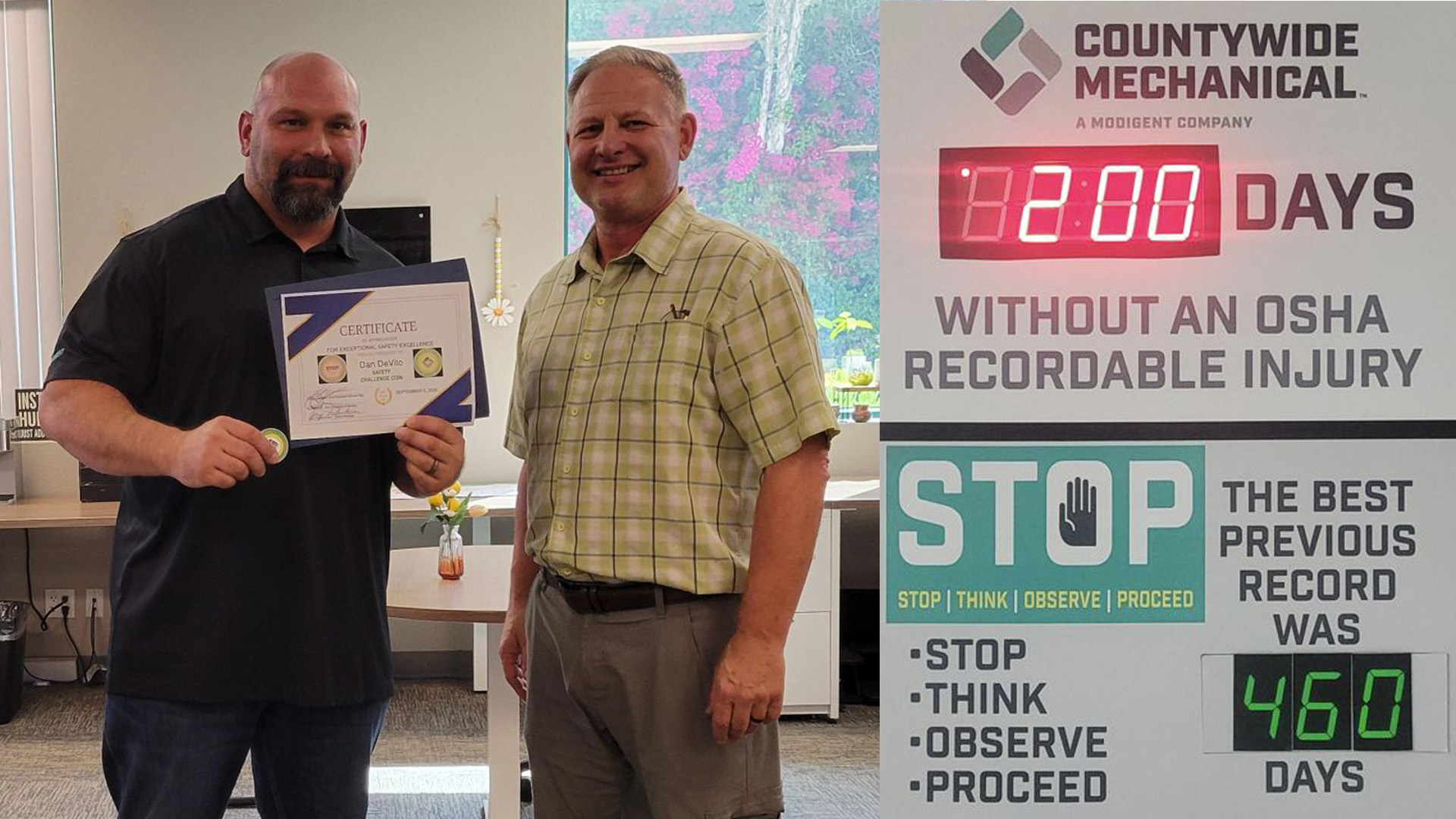 Safety Training and Procedures Bring Recognition to Countywide