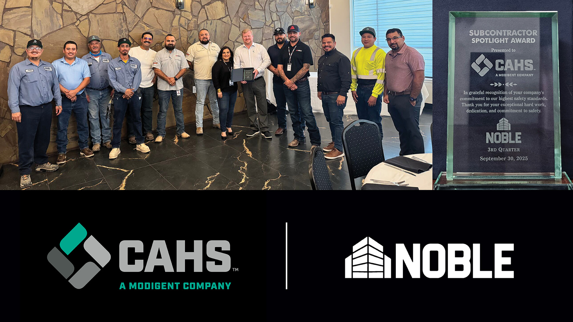 Setting the Standard: Subcontractor Spotlight Award Winner